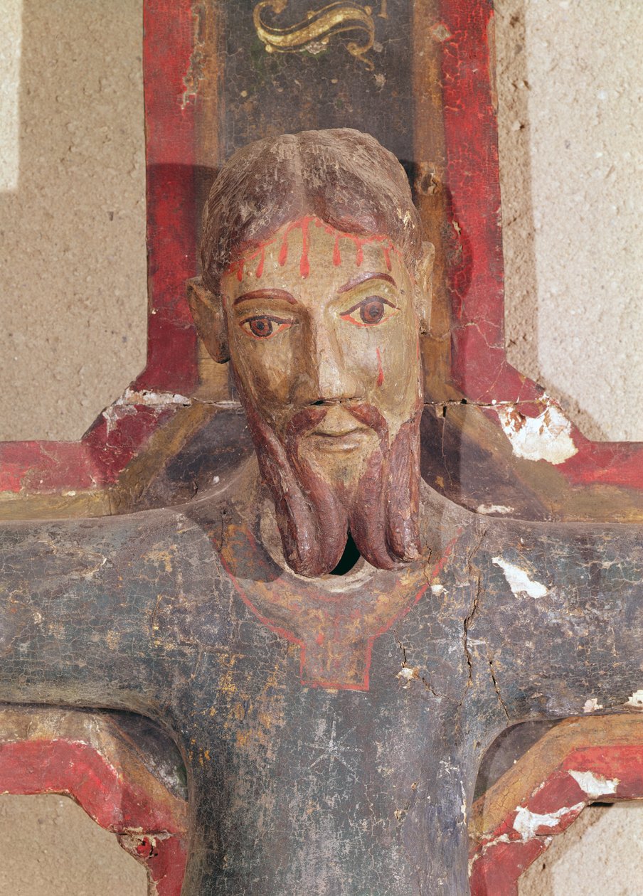 Magestat de La Llagonne (madeira policromada) (detalhe de 247238) de Catalan School