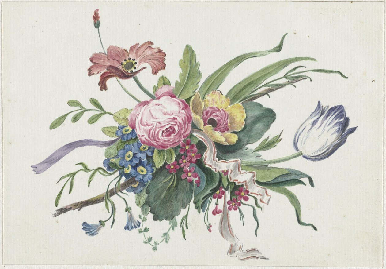 arranjo de flores de Catharina Wilhelmina Schweickhardt