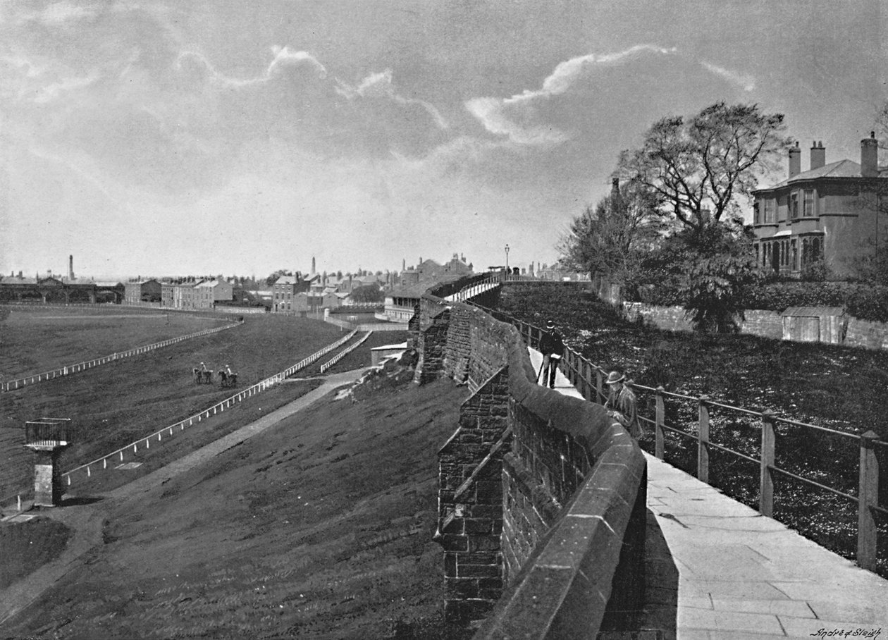 The Wall and Roodee, Chester, c1896 de Catherall and Pritchard