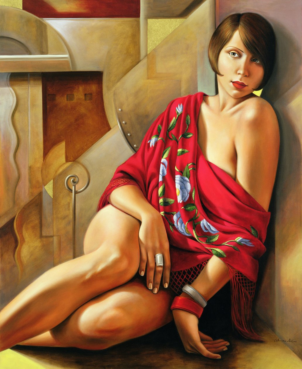 Rubi de Outono (óleo sobre linho) de Catherine Abel