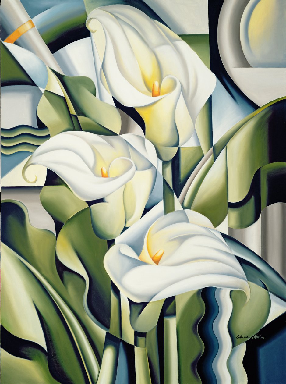 Lírios cubistas de Catherine Abel