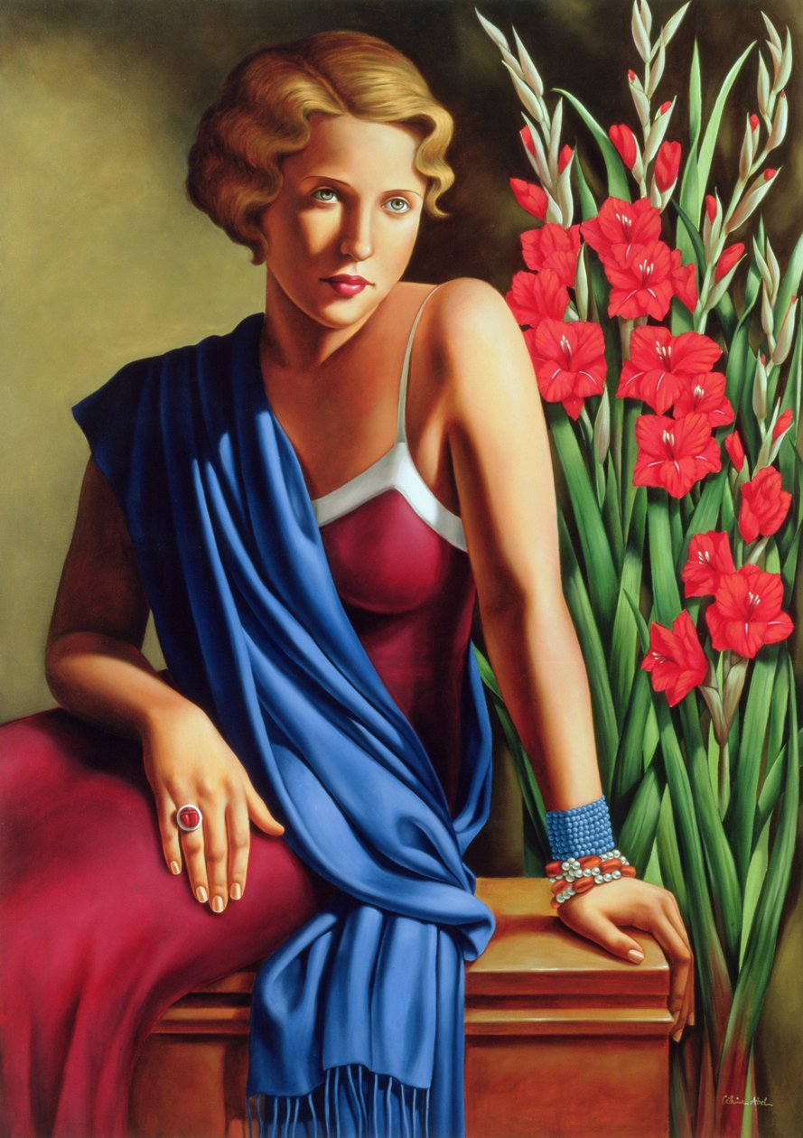 Menina, com, a, escaravelho, anel de Catherine Abel