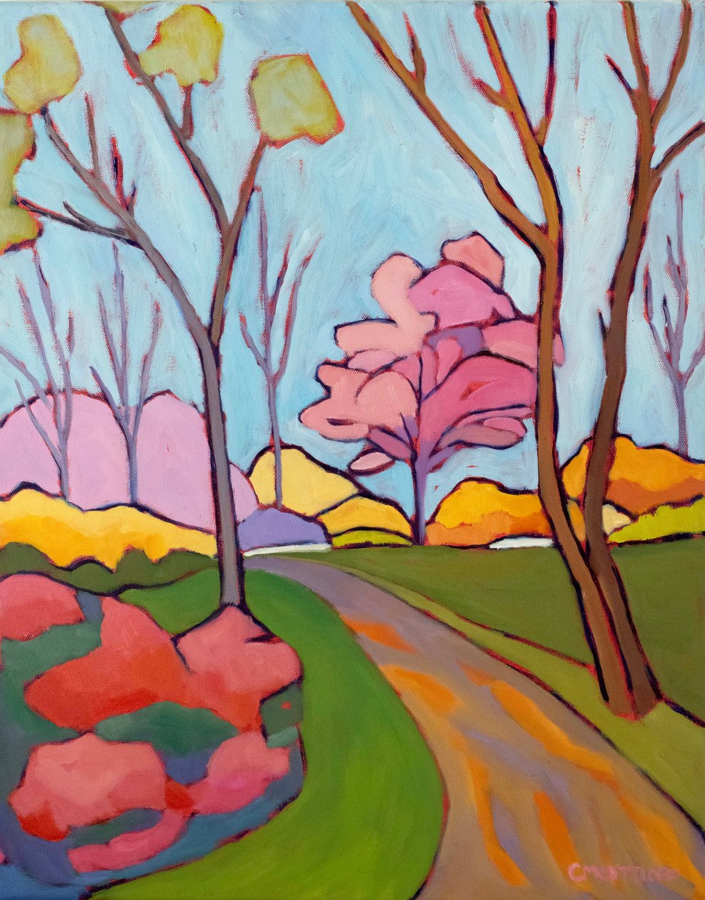 primavera efémera, 2024 (óleo sobre tela) de Catherine J Martzloff