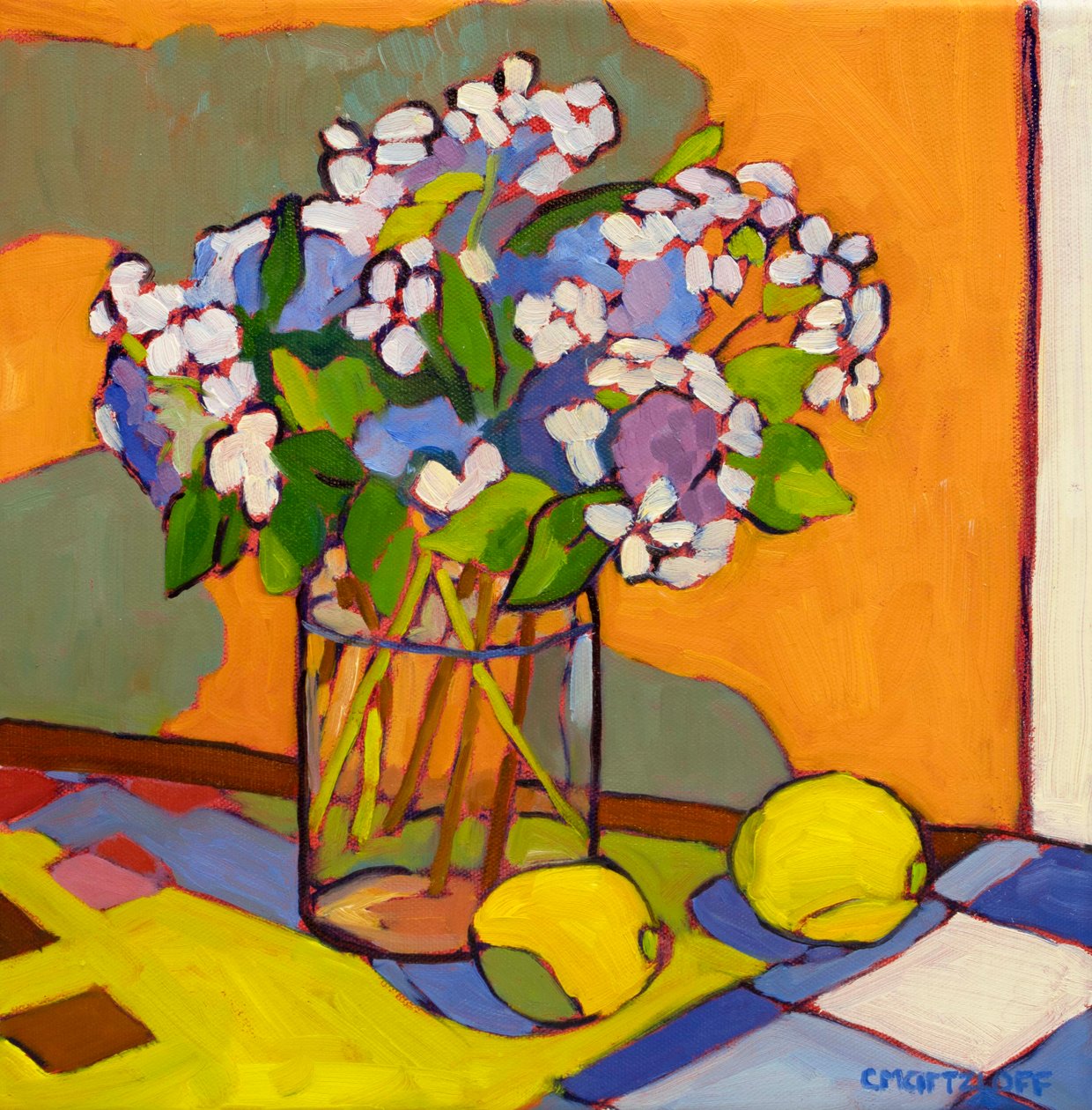 verão II, 2023 (Óleo sobre tela) de Catherine J Martzloff
