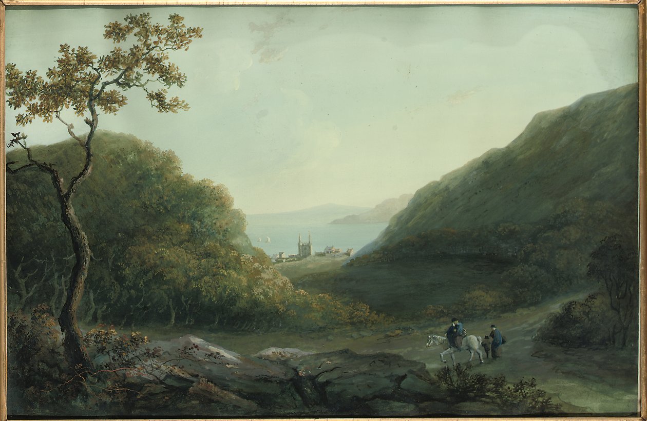 Penrhyn Castle, perto de Bangor, Gwynedd, North Wales, antes de 1820 de Catherine Maria Bury