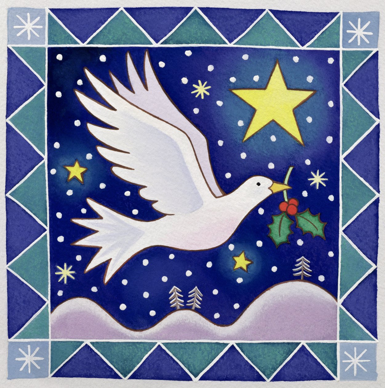Pomba de Natal (wc no papel) de Cathy Baxter