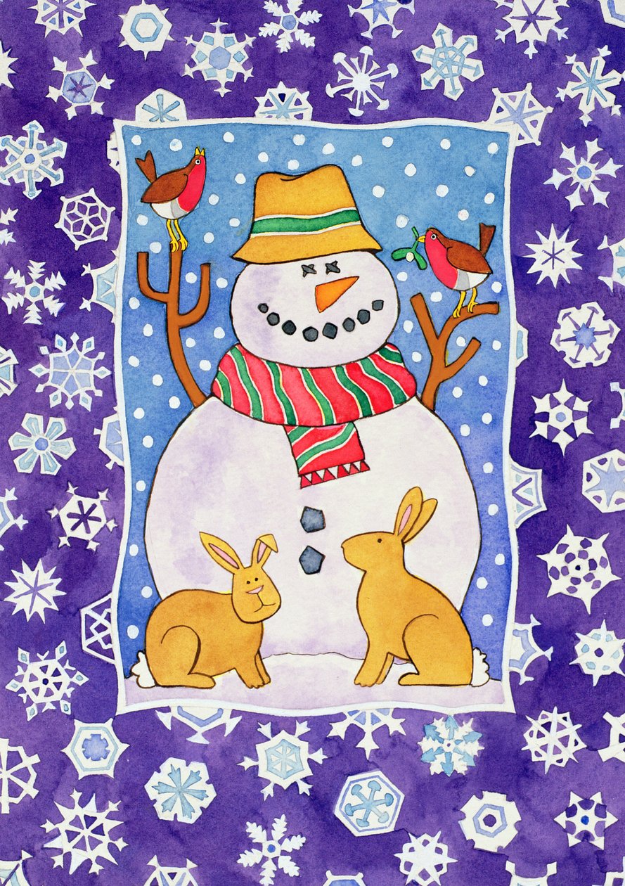 Flocos de Neve de Natal, 1995 (wc) de Cathy Baxter