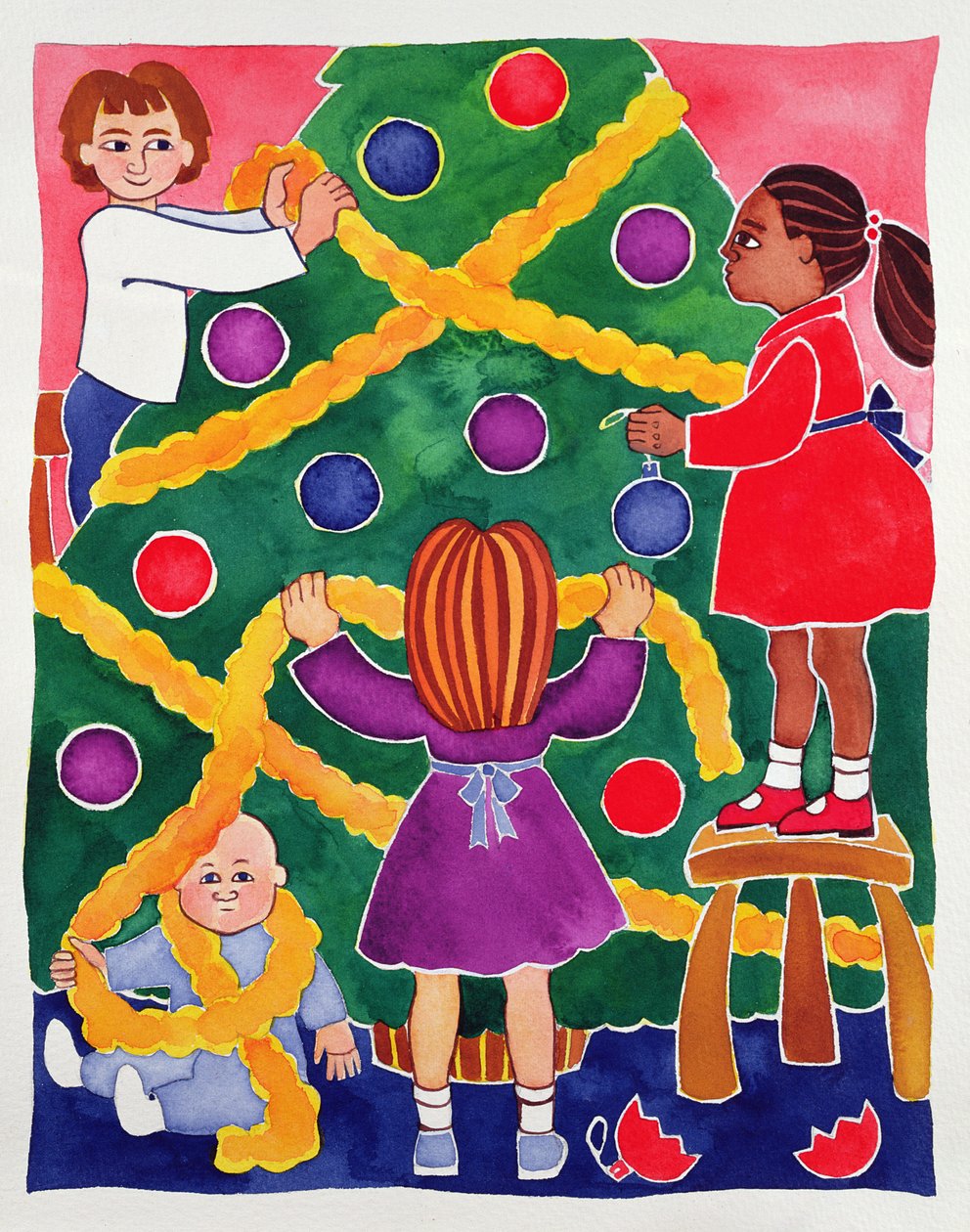 Decorando a Árvore de Natal de Cathy Baxter
