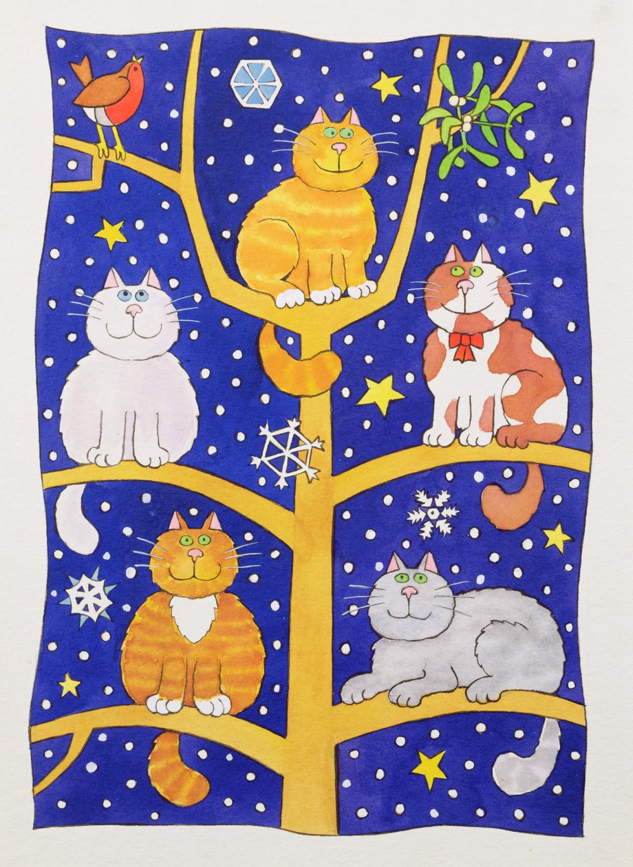 Cinco gatos de natal de Cathy Baxter