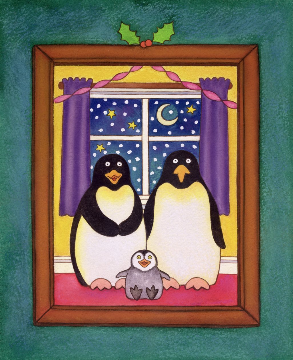 Natal da família do pinguim, 1997 de Cathy Baxter