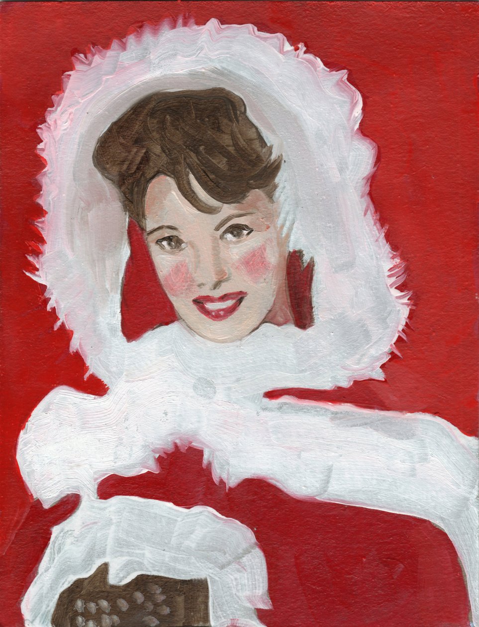 Annette, 2023 (óleo sobre papel) de Cathy Lomax