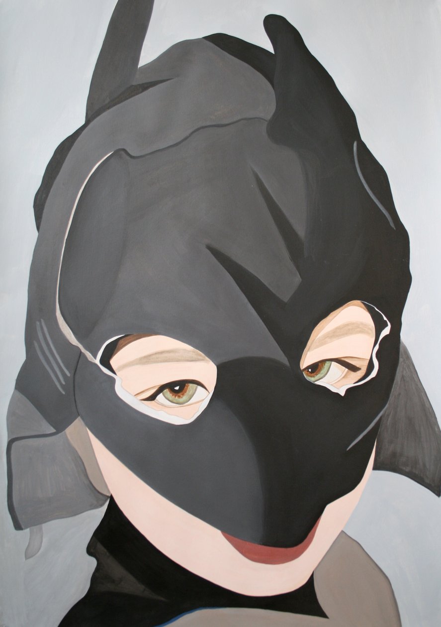 Batboy, 2003 (acrílico sobre papel) de Cathy Lomax