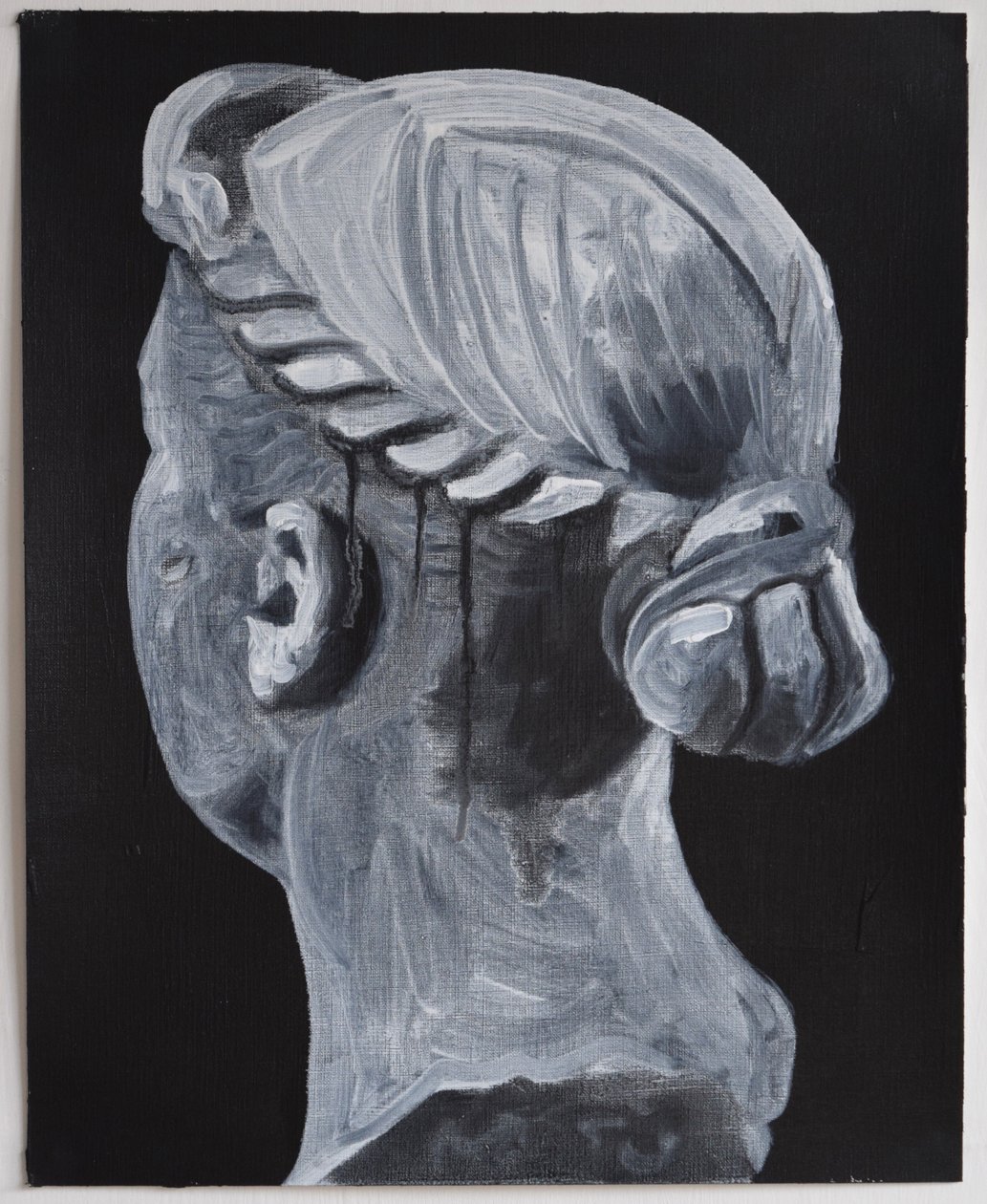 Belladonna: Nodus  Vitta, 2014 (óleo e acrílico sobre papel) de Cathy Lomax