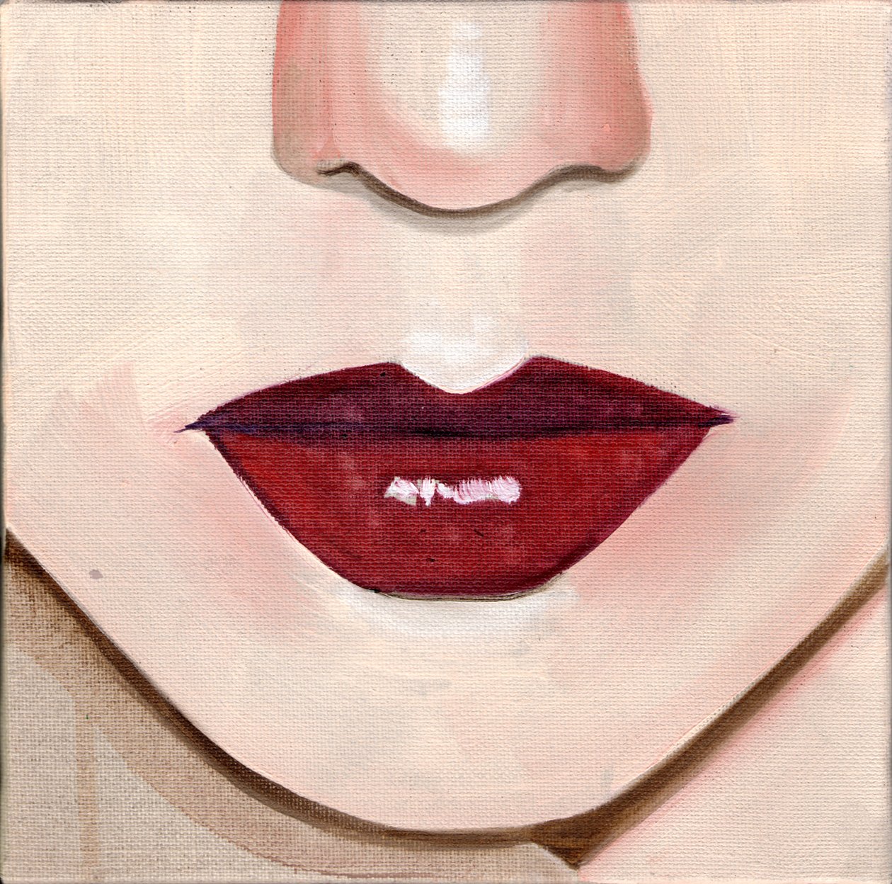 Maquilhagem 7, 2013 (óleo sobre tela) de Cathy Lomax