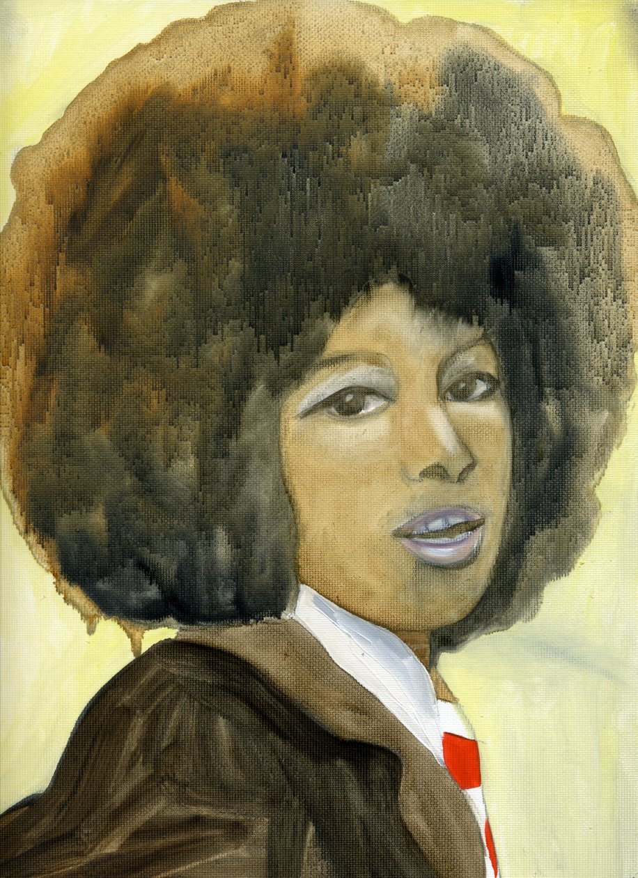 Marsha Hunt, 2007 (óleo sobre tela, papel) de Cathy Lomax