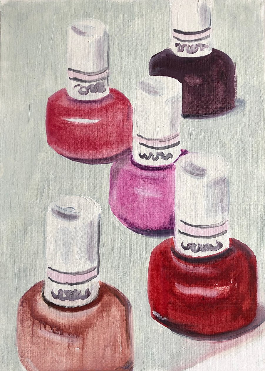 Novas Cores, 2019 (óleo sobre papel) de Cathy Lomax