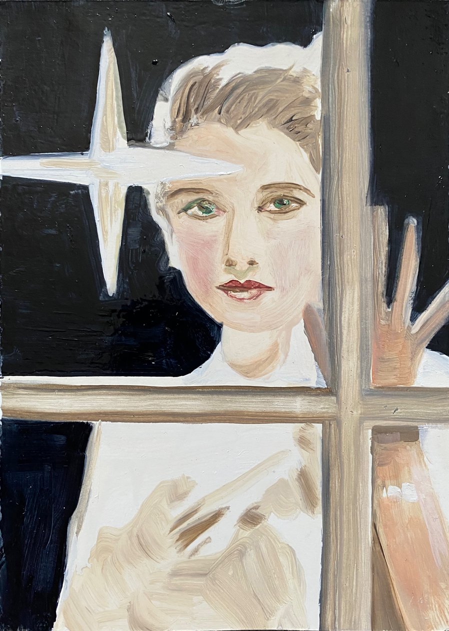 Norma, 2023 (óleo sobre papel) de Cathy Lomax