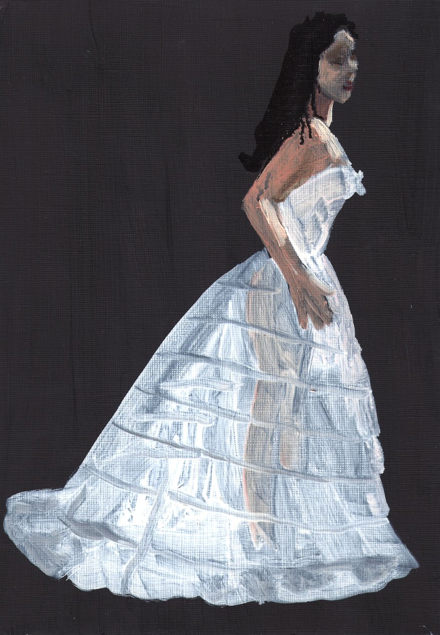 Susannah, 2011 (óleo sobre papel) de Cathy Lomax