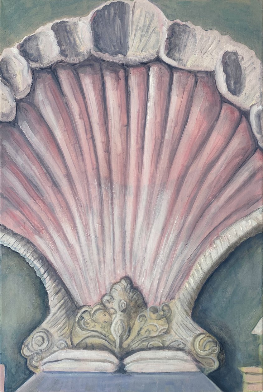 Leito de Vénus, 2023 (óleo sobre linho) de Cathy Lomax