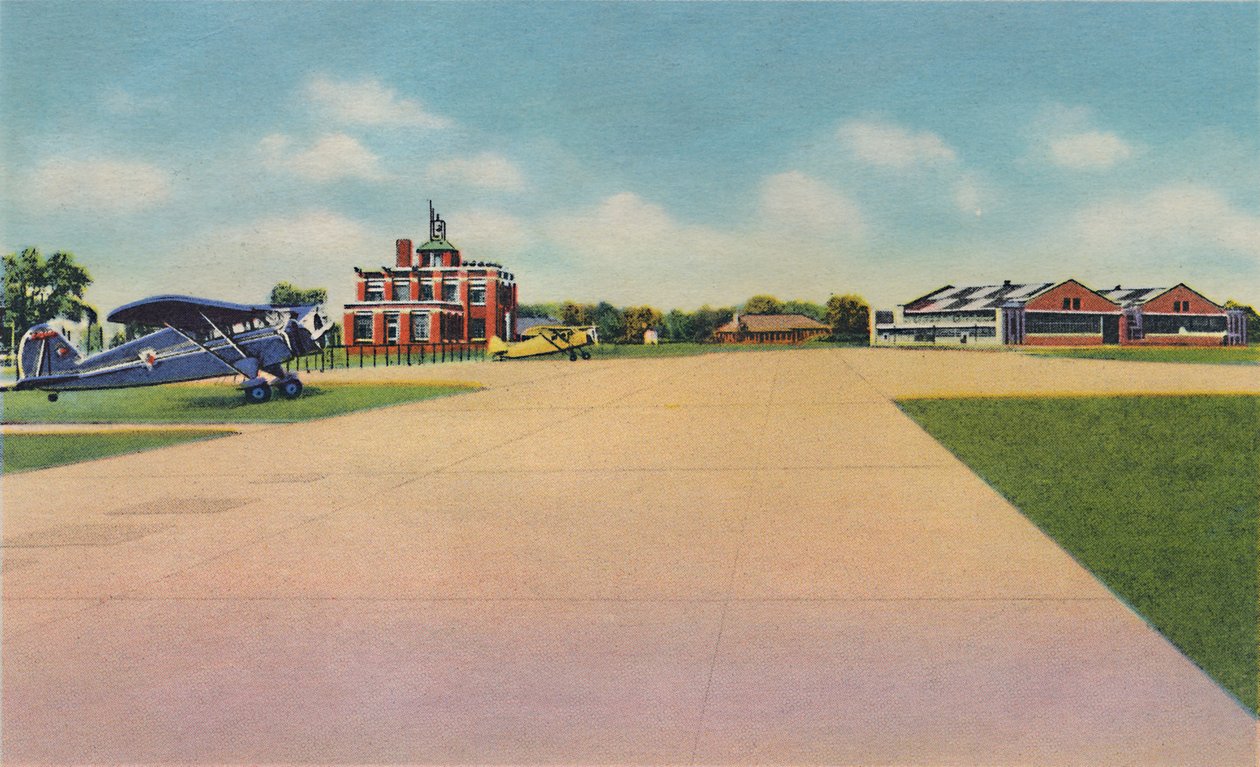 Campo de Bowman, Aeroporto Municipal, 1942 de Caufield and Shook