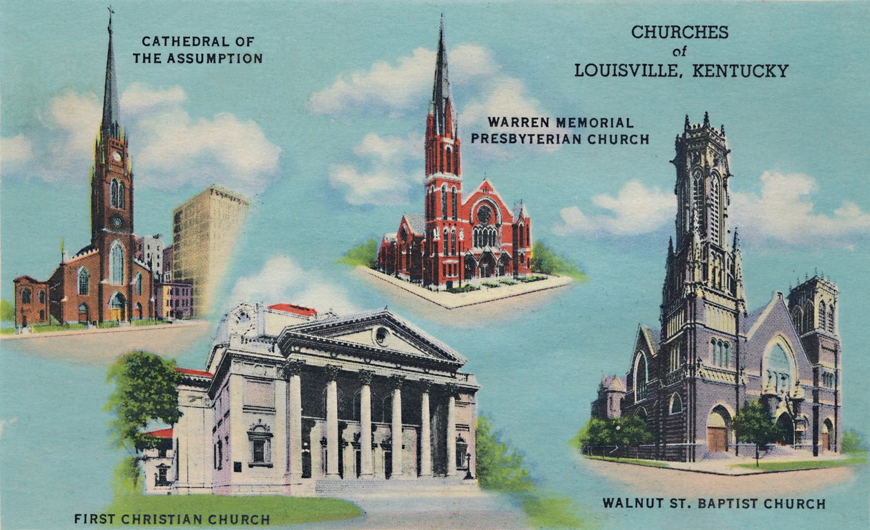 Igrejas de Louisville, Kentucky, 1942 de Caufield and Shook