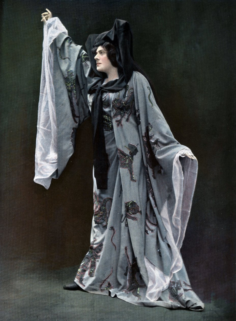 A cantora de ópera Meyriane Heglon (1867-1942) como Lilith na ópera "Le fils de l