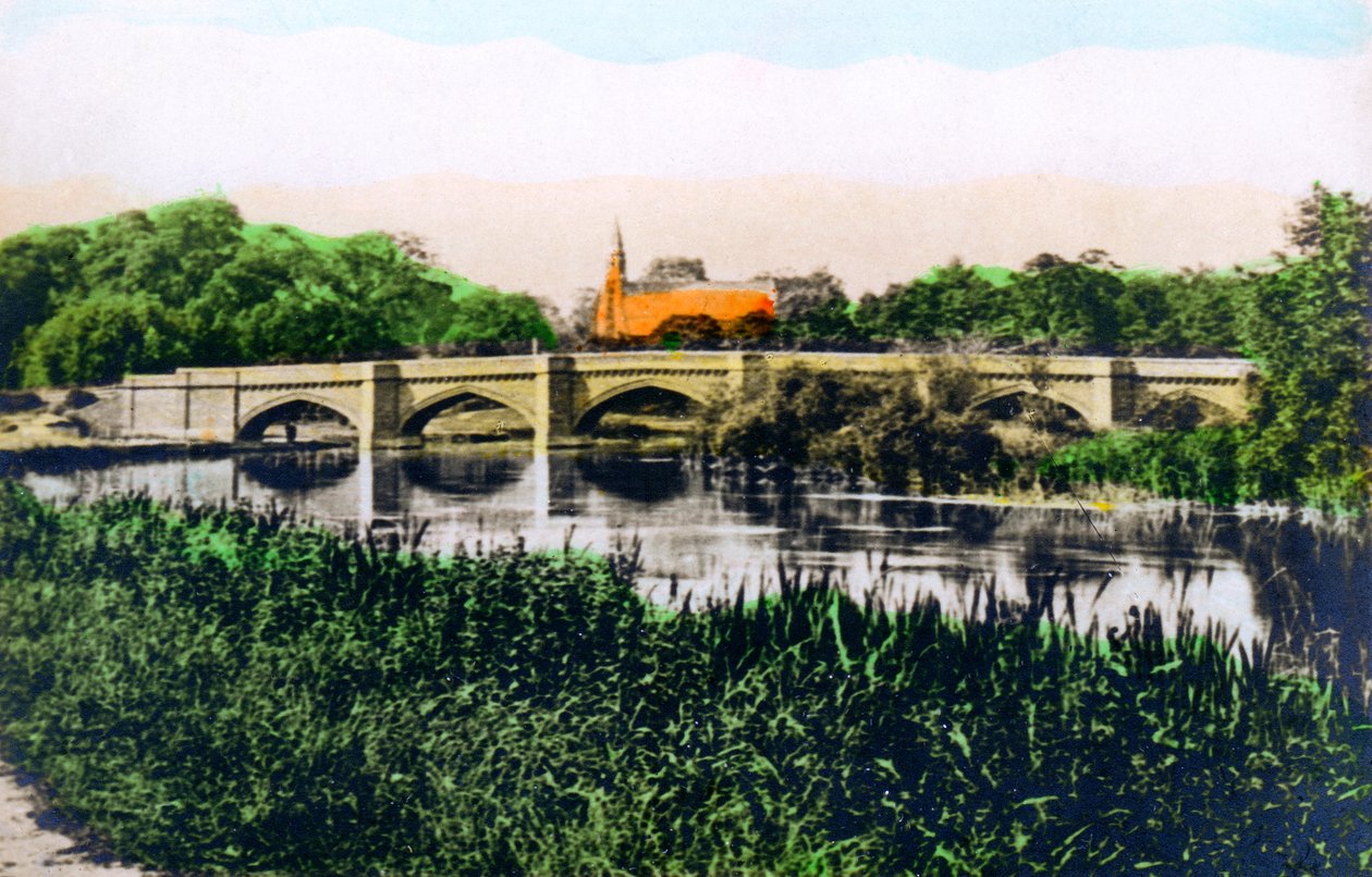 Ponte sobre o rio Tamisa em Clifton Hampden, 1926. de Cavenders Ltd