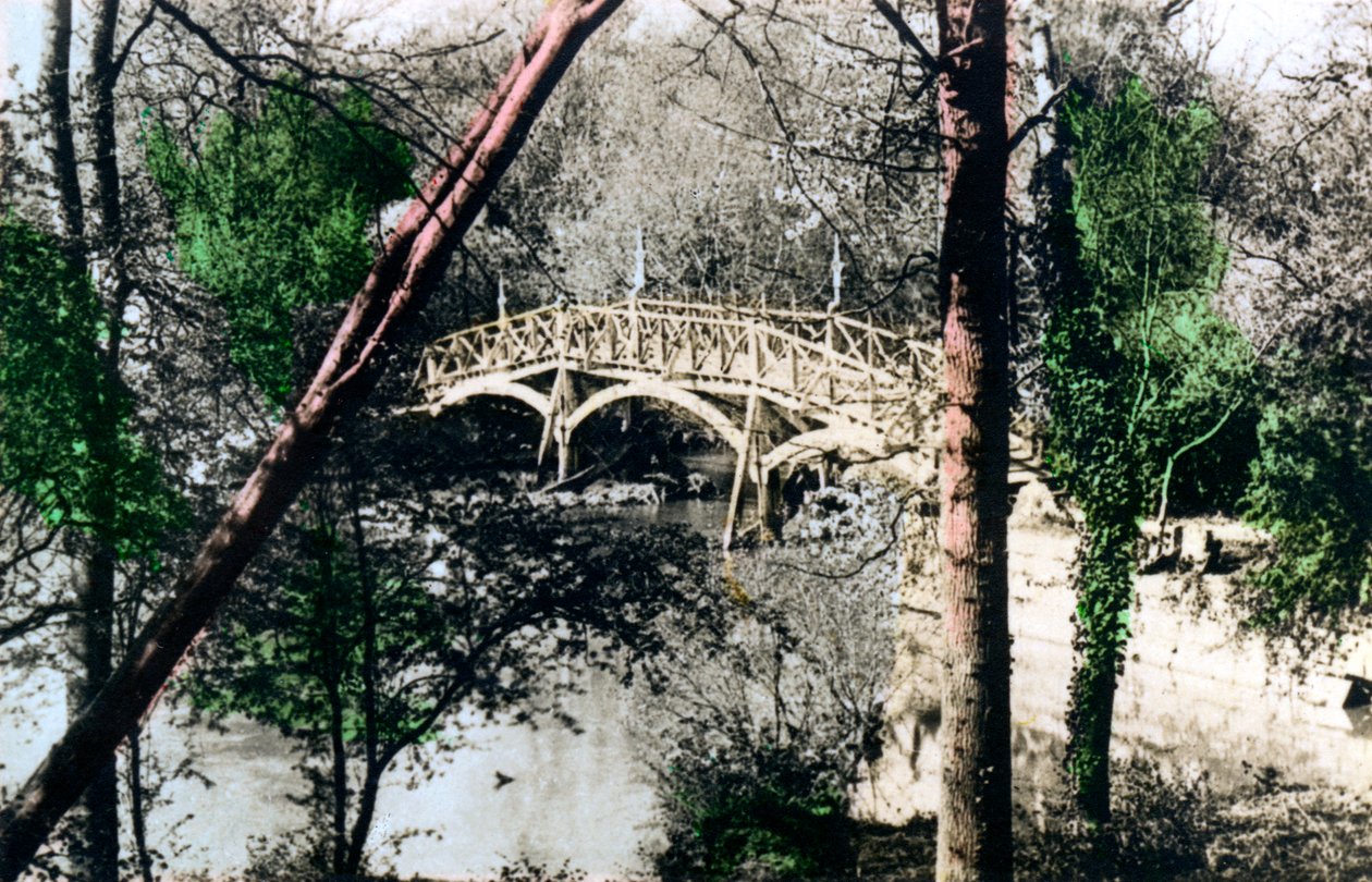 Ponte sobre o rio Tamisa em Nuneham Courtenay, Oxfordshire, 1926. de Cavenders Ltd