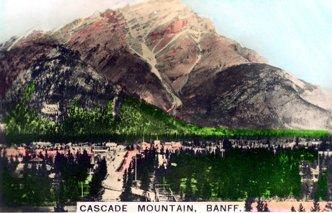 Cascade Mountain, Banff, Alberta, Canadá, c1920s. de Cavenders Ltd