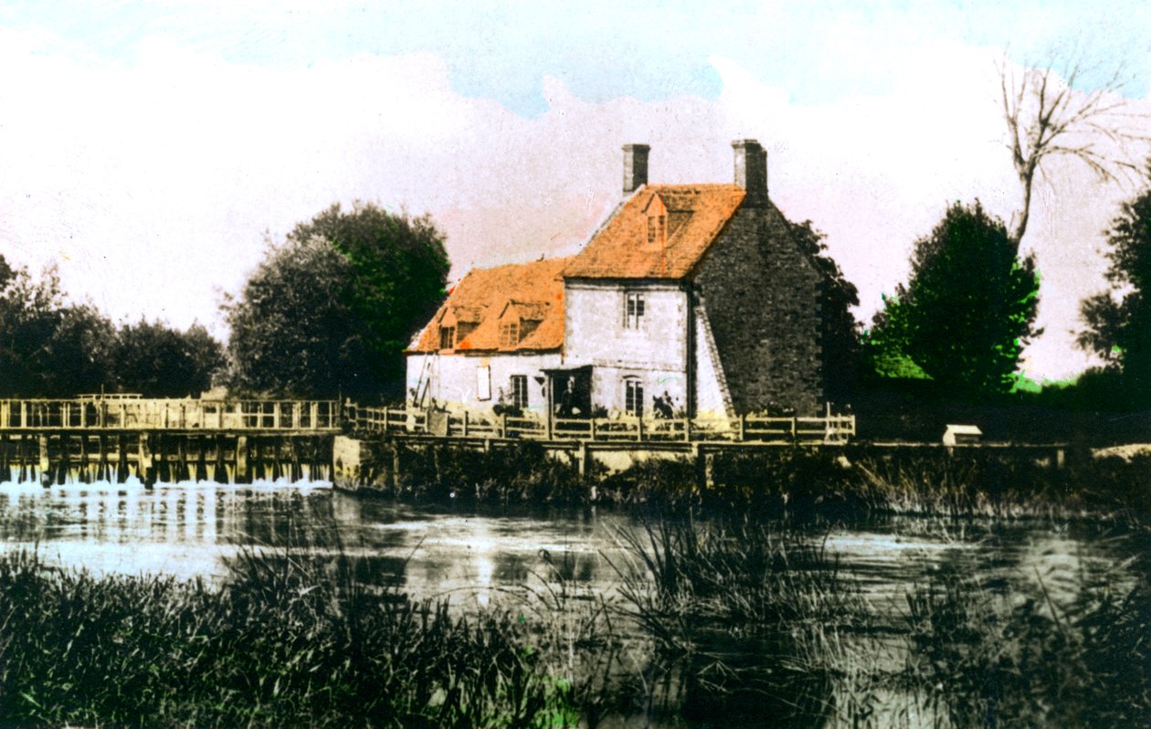 Weir de Rushey, rio Tamisa, 1926. de Cavenders Ltd