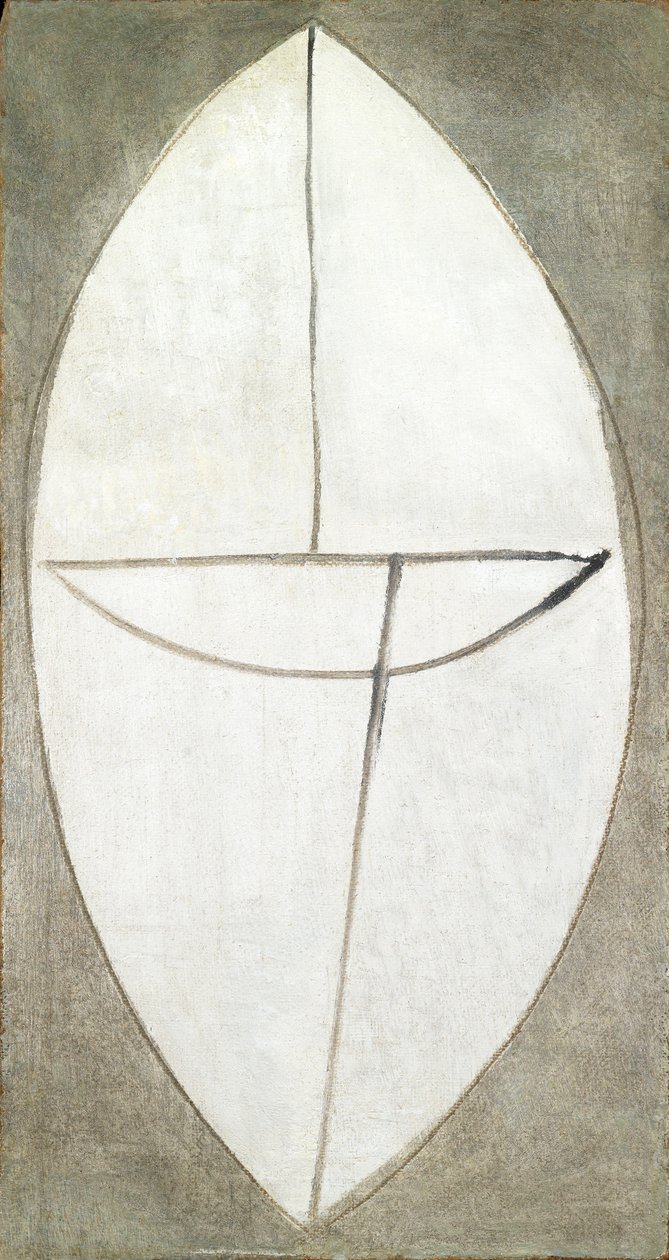 Elipse, c.1948 (óleo sobre cartão duro) de Caziel Caziel