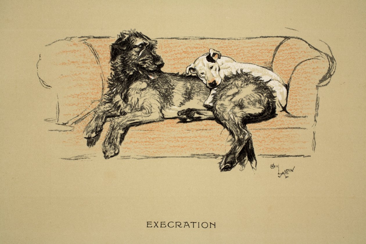 Execução, 1930, 1ª Edição de &39;Sleeping Partners&39;, Aldin, Cecil Charles Windsor (1870-1935), publicado por Eyre e Spottiswoode Limited, Giz e Carvão sobre papel de Cecil Charles Windsor Aldin