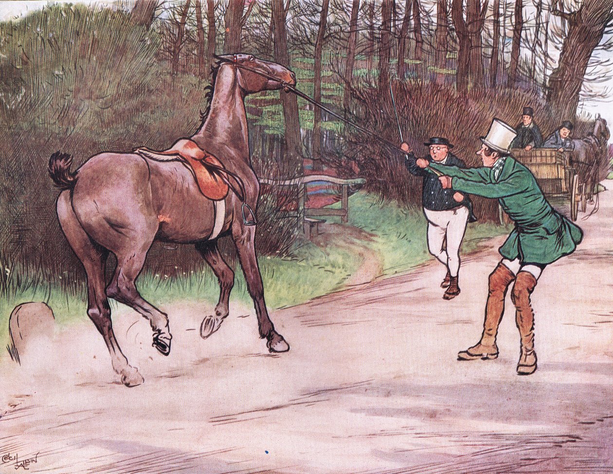 Sr. Pickwick correu para sua assistência de Cecil Charles Windsor Aldin