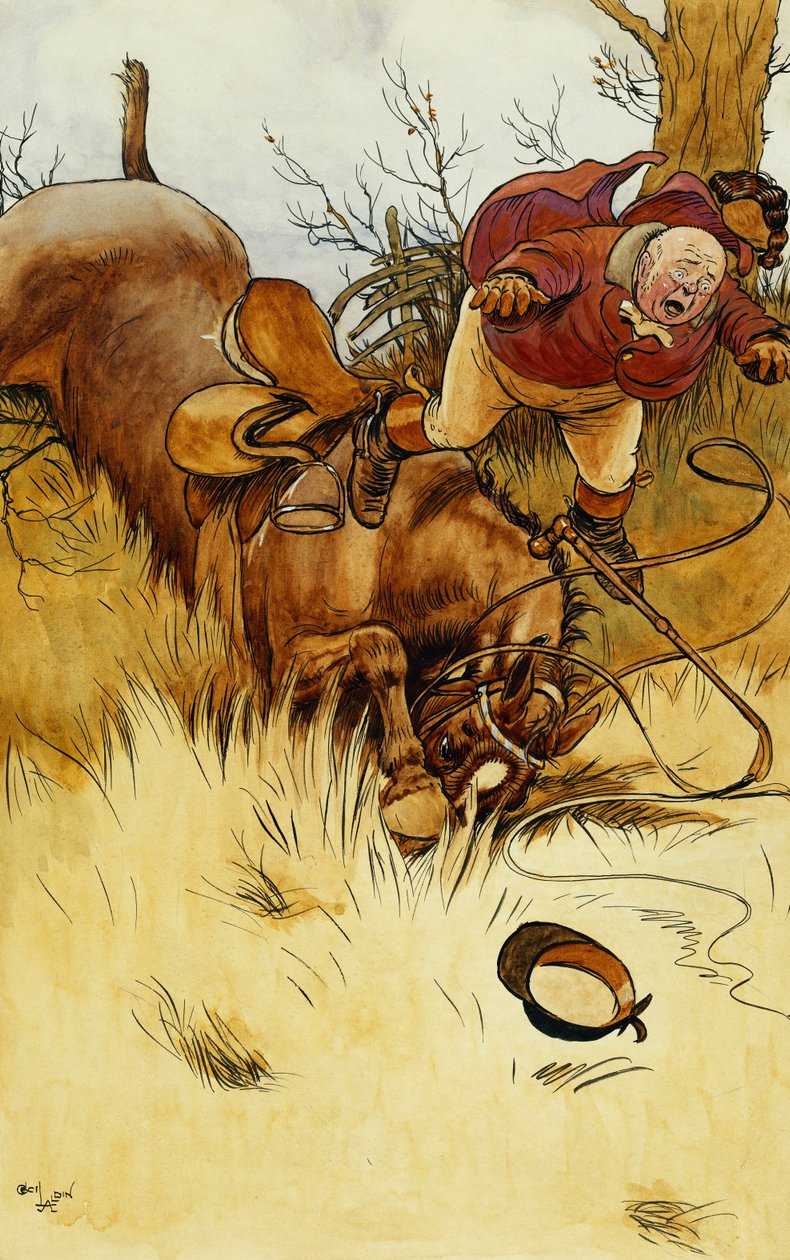 Uma queda "é uma coisa horrível", de Cecil Charles Windsor Aldin