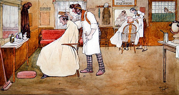 "Air getting rayther thin on the crown", ilustração de Handley Cross de R. S. Surtees (caneta e tinta com aquarela sobre papel) de Cecil Charles Windsor Aldin
