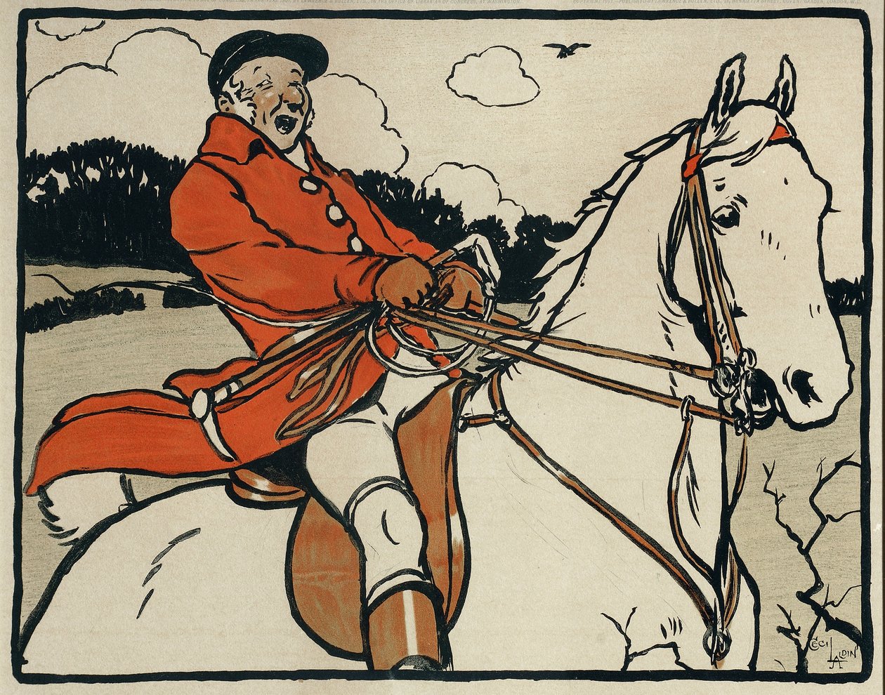 Velhos Desportos e Jogos Ingleses: Caça de Cecil Charles Windsor Aldin
