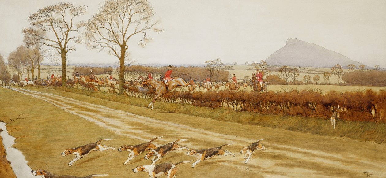 The Cheshire - Longe de Tattenhall, 1912 de Cecil Charles Windsor Aldin