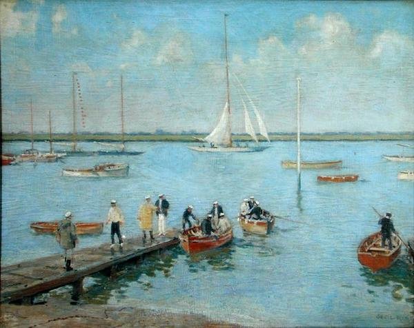 Marinheiros de Barco (óleo sobre tela) de Cecil King