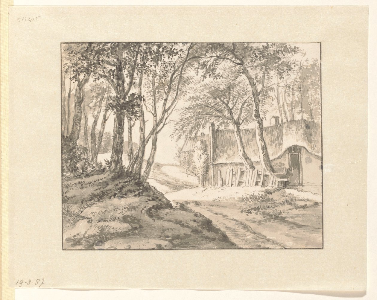 Casa agrícola entre árvores de Cecilia Barbiers (possibly)