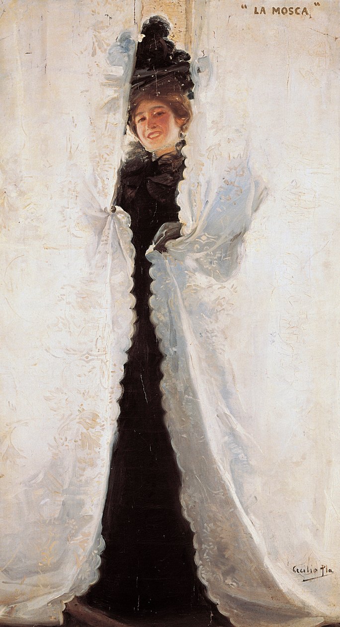 La Mosca. Pintura de Cecilio Pla Gallardo (1860-1934), óleo sobre tela, ca. 1897. Museu de Belas Artes de Saint Pius. Valência, Espanha. de Cecilio Pla Gallardo