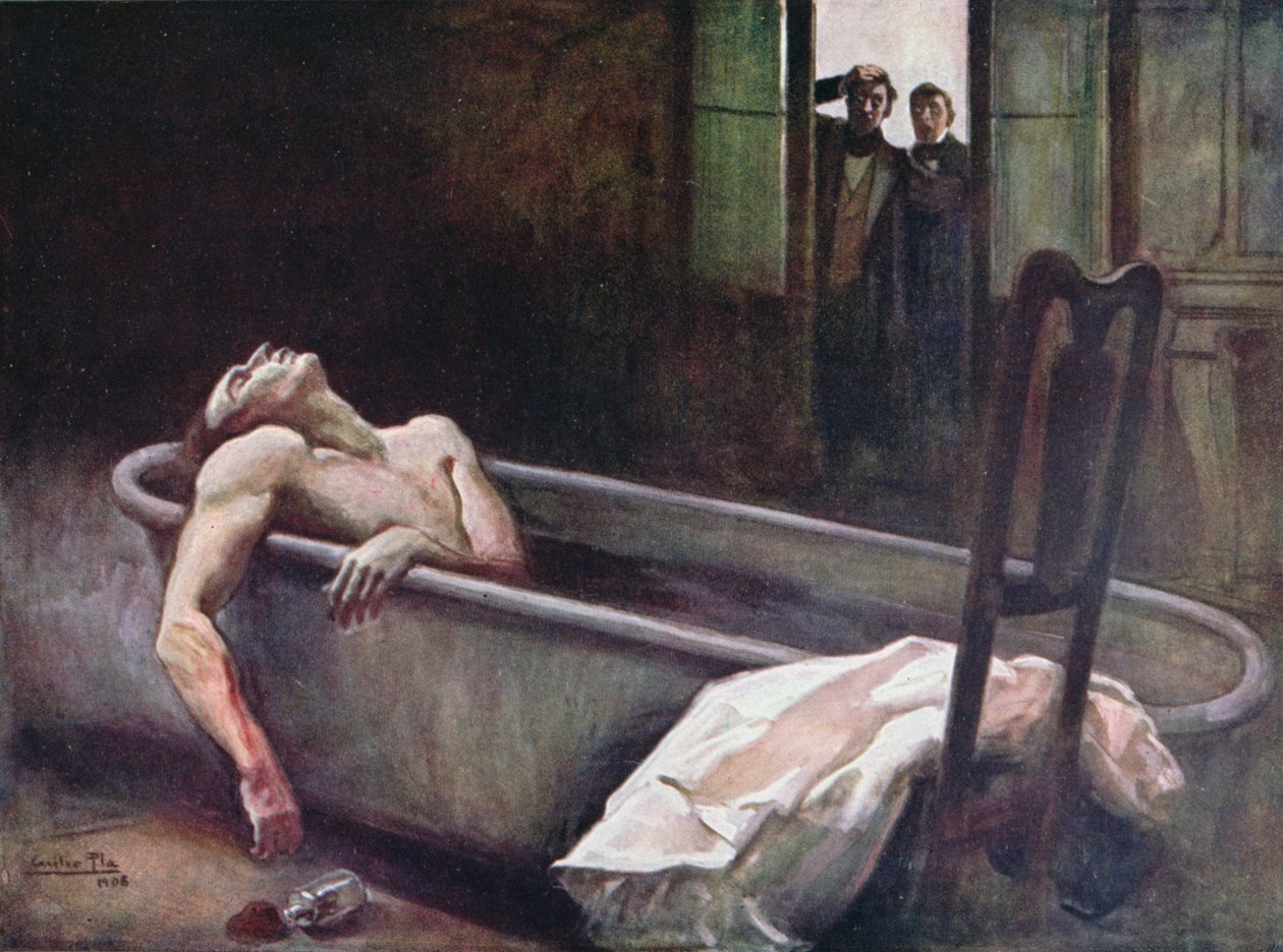 A morte de Horace Wells (1815-48) 1908 de Cecilio Pla Gallardo