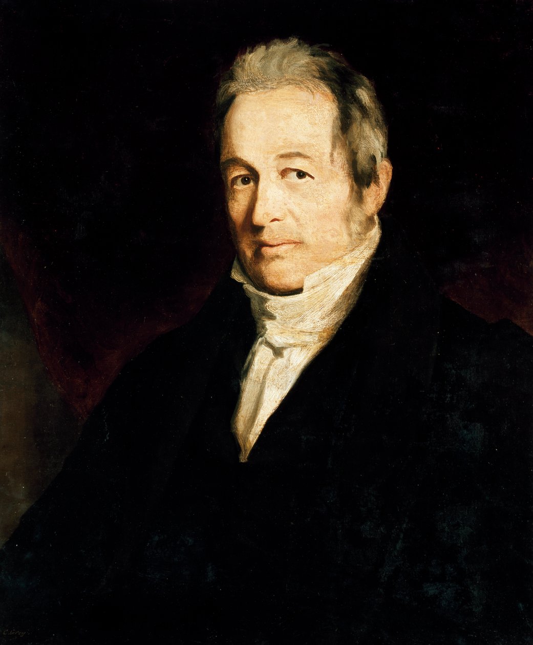 Retrato de John Galt (1779-1839), escritor escocês,pintura de Cedric Gray