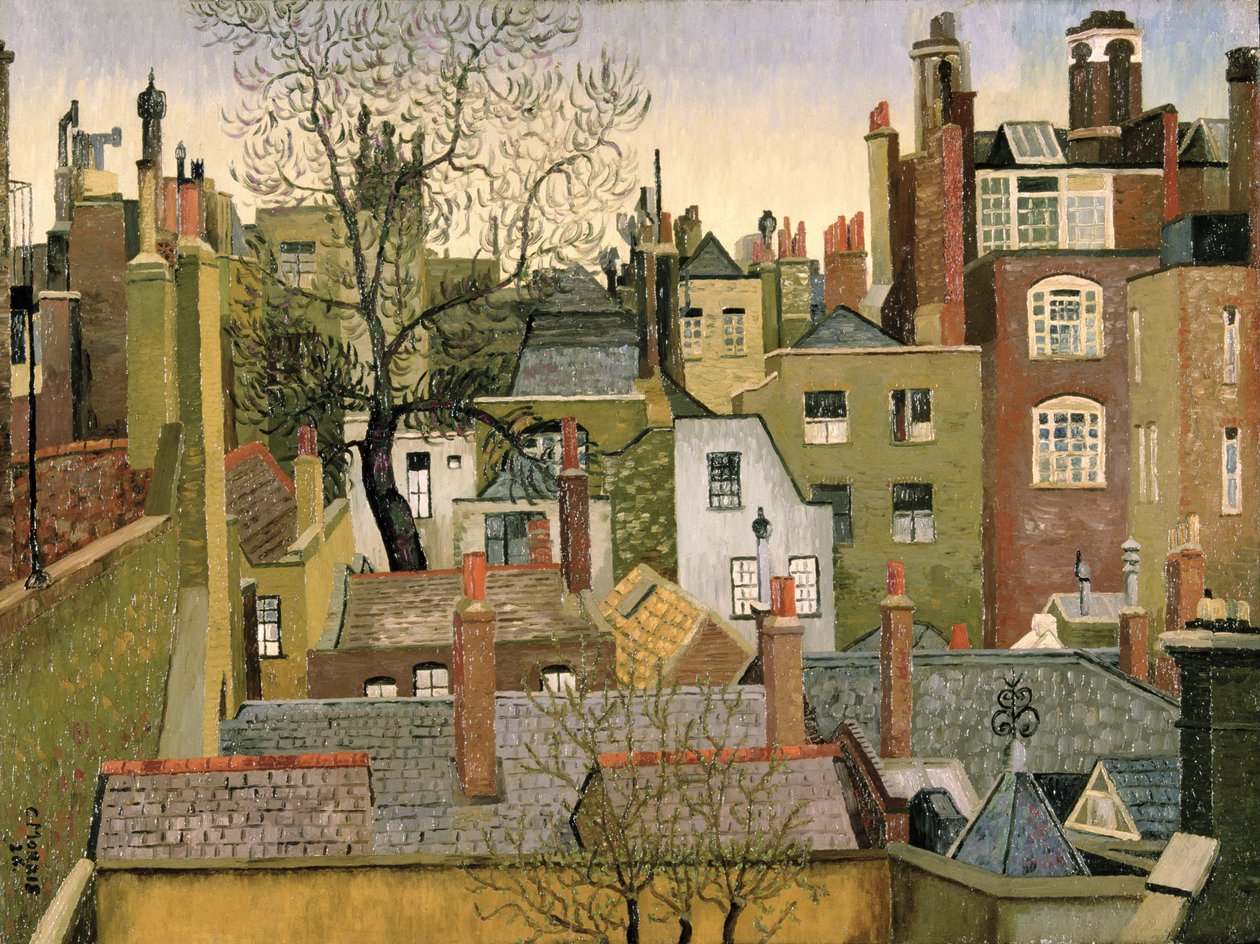 De uma janela em 45 Brook Street, Londres, W1 de Cedric Morris