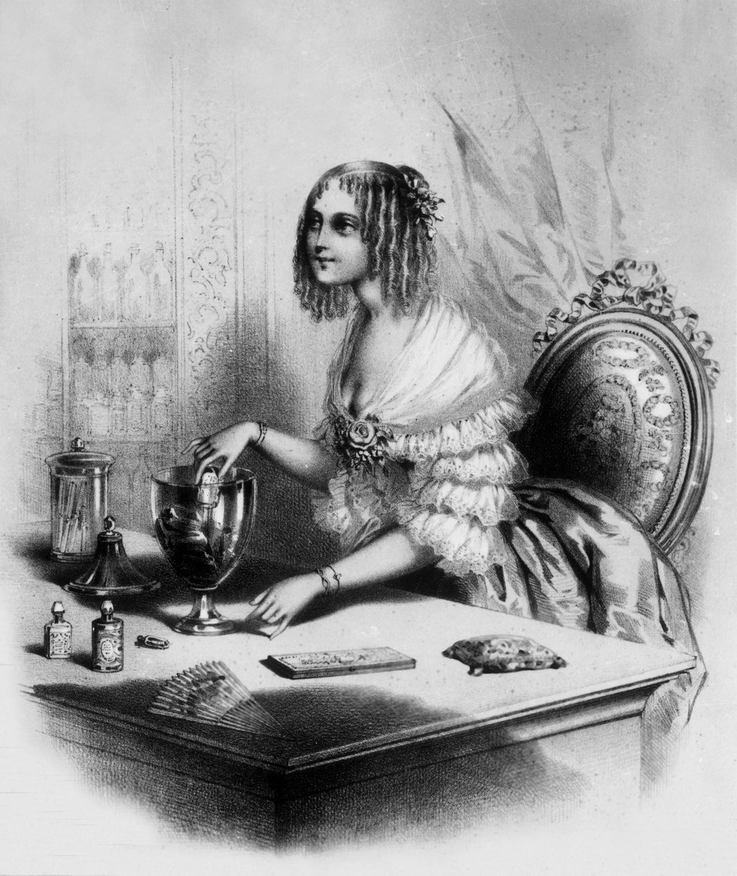 Vendedora de perfumes em Paris de Celestin Deshayes