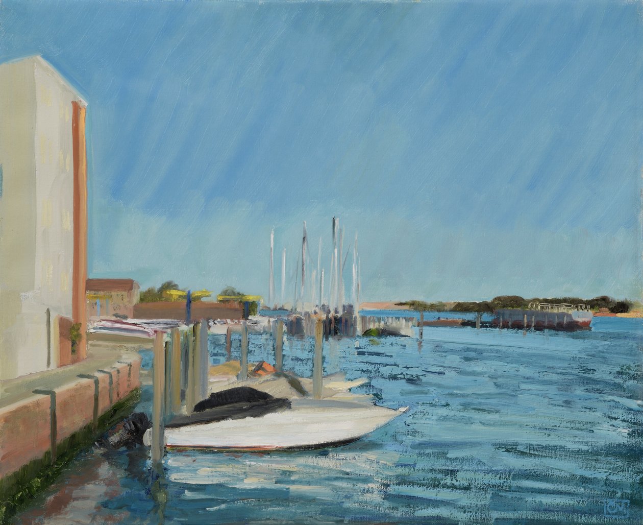 Estaleiro na Lagoa (pintura) de Celia Montague