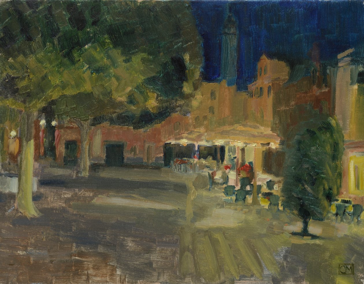 Hora do fecho, Campo Santa Margherita (pintura) de Celia Montague