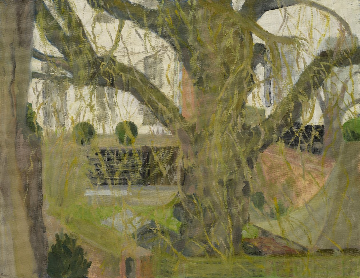 Jardim de Park Town, Oxford (óleo sobre tela) de Celia Montague