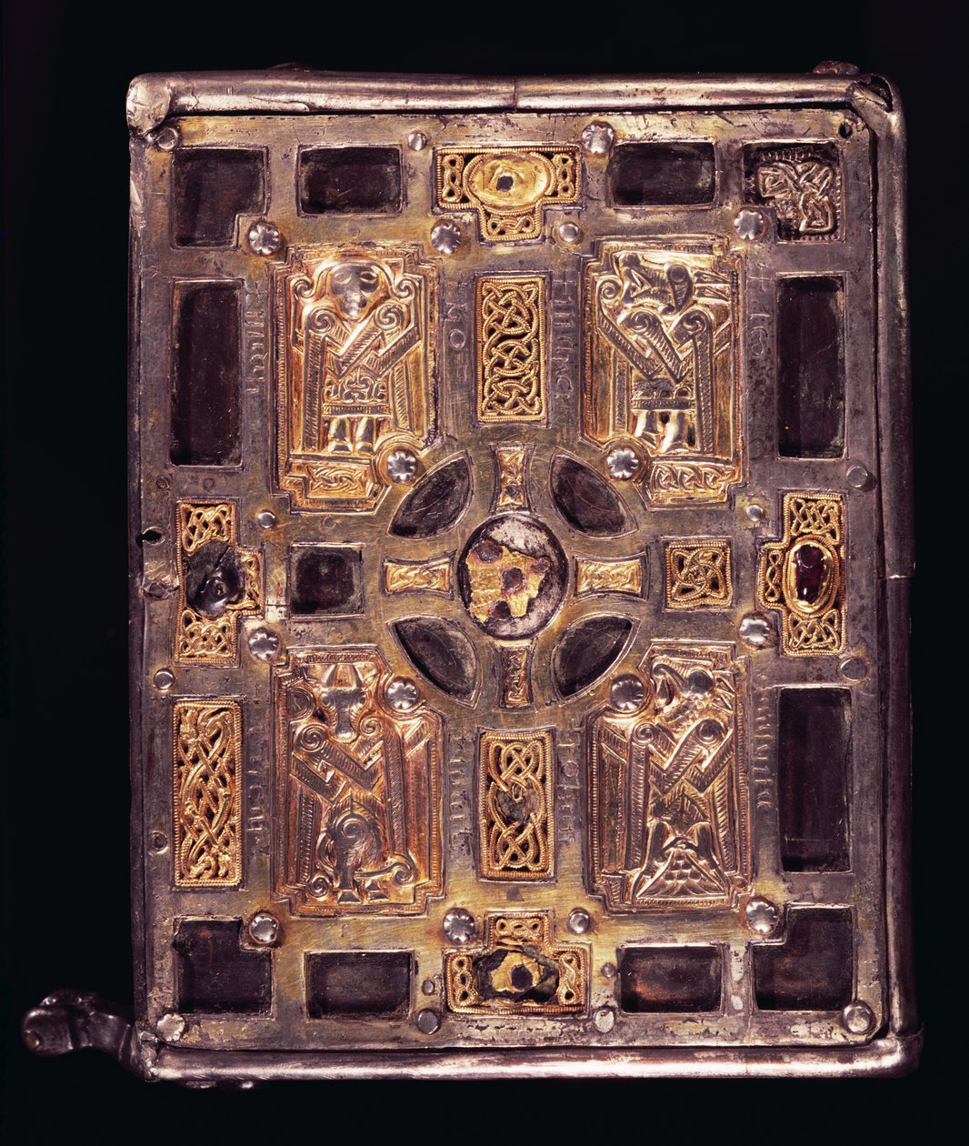 Book-Shrine ou Cumdach of Molaise, c.1001-25 (bronze banhado a prata) (ver também 120797 e 228637) de Celtic