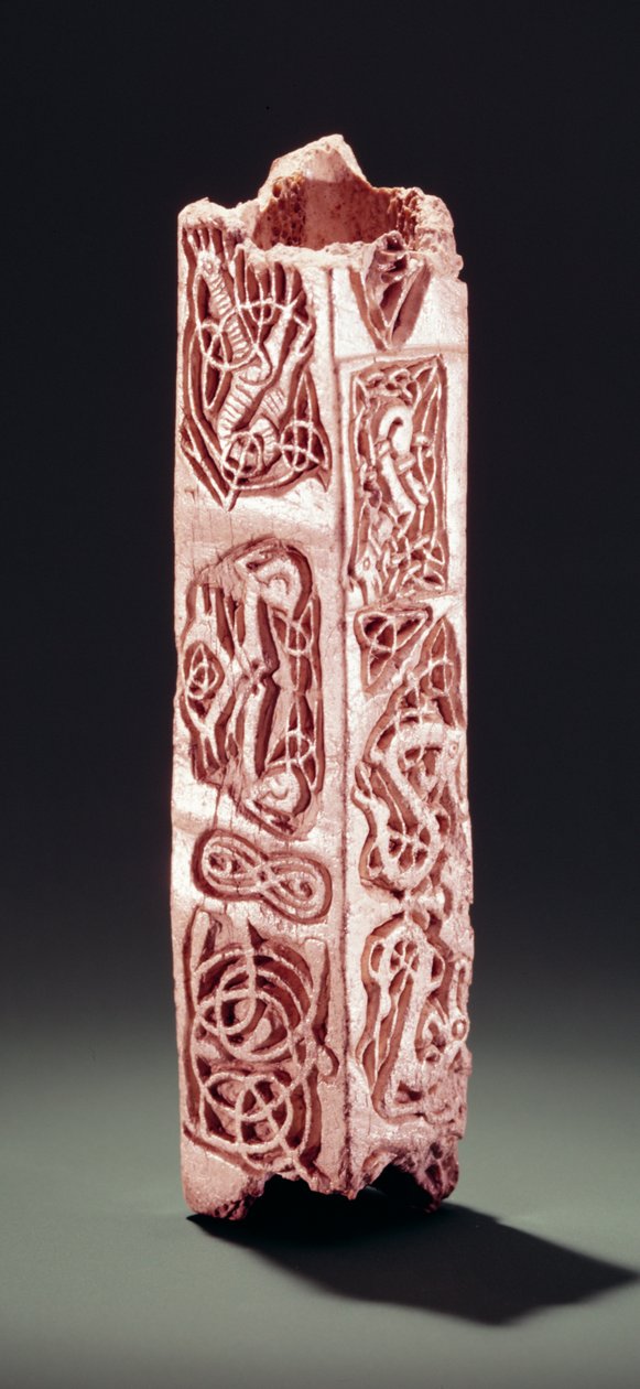Peça com motivos, Dungarvon, Condado de Waterford, Viking Age (osso) de Celtic