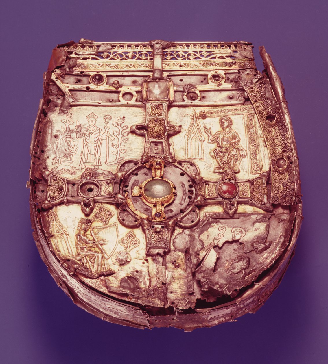Santuário do Dente de São Patrício, Athenry, Condado de Galway (madeira, bronze e ouro) (ver também 390455) de Celtic